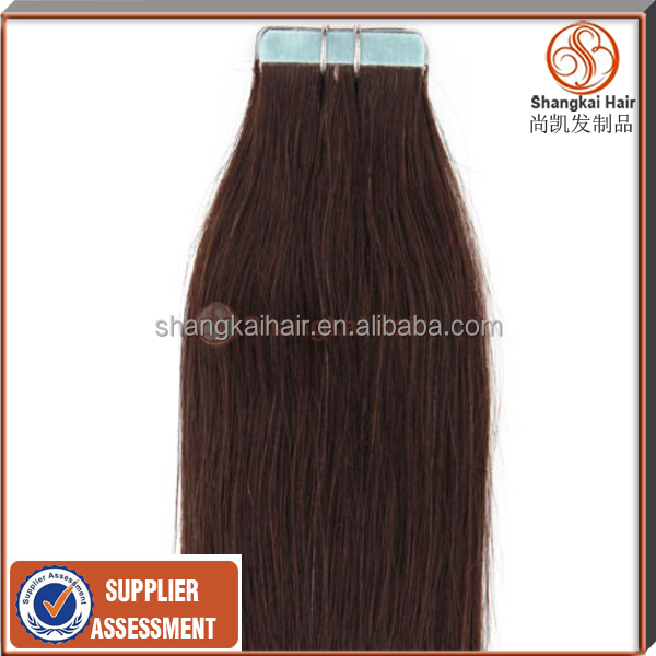 Tangle free top quality remy chocolate hair extension