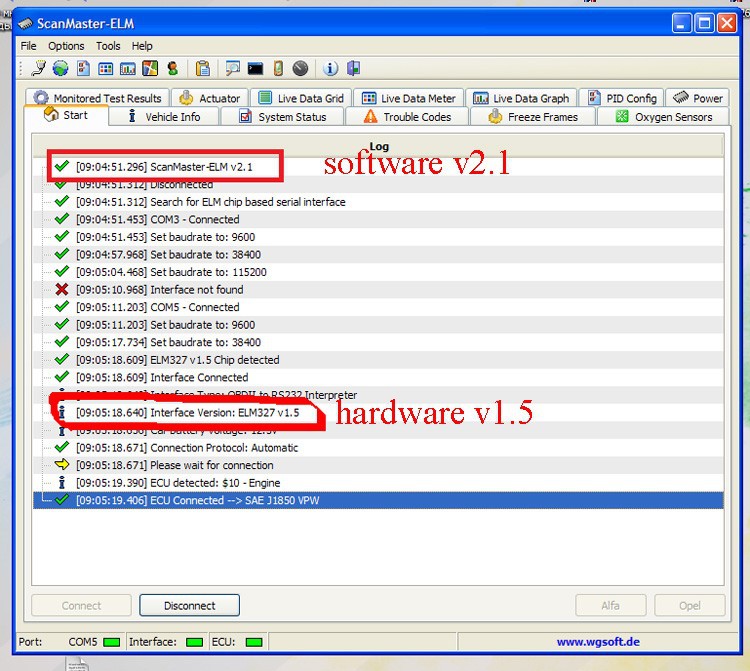 elm327 version