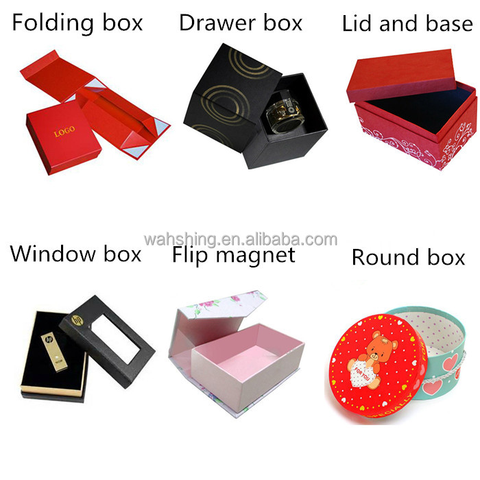 Lid and base luxurious red wine box and glasses with a white insert mould