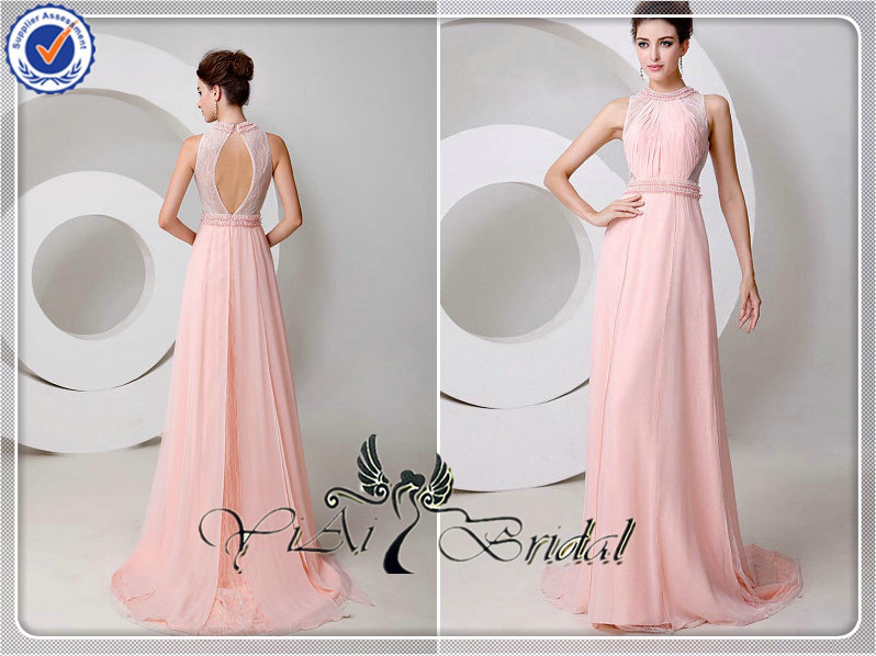 Abiti lunghi eleganti rosa