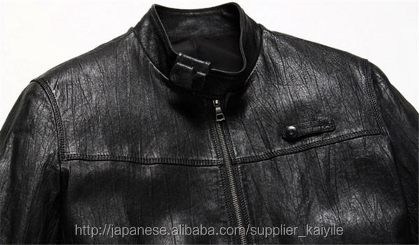 安い価格ブラックの男性puレザージャケット問屋・仕入れ・卸・卸売り
