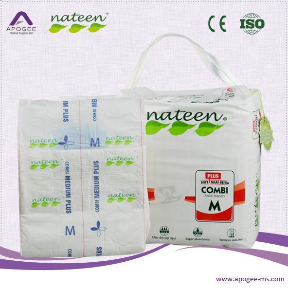 Nateen - Combi Plus - Adult Diaper (Medium) >2450ml