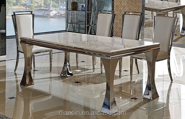 ステンレス鋼現代のダイニングテーブル、 ガラスダイニングテーブル、 大理石のダイニングテーブル仕入れ・メーカー・工場
