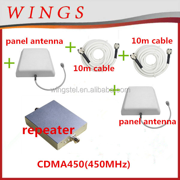 パネルアンテナ信号cdma450repeater+poweradaptor+outdoorで10メートルcable+indoor10mケーブル付きパネルアンテナ問屋・仕入れ・卸・卸売り