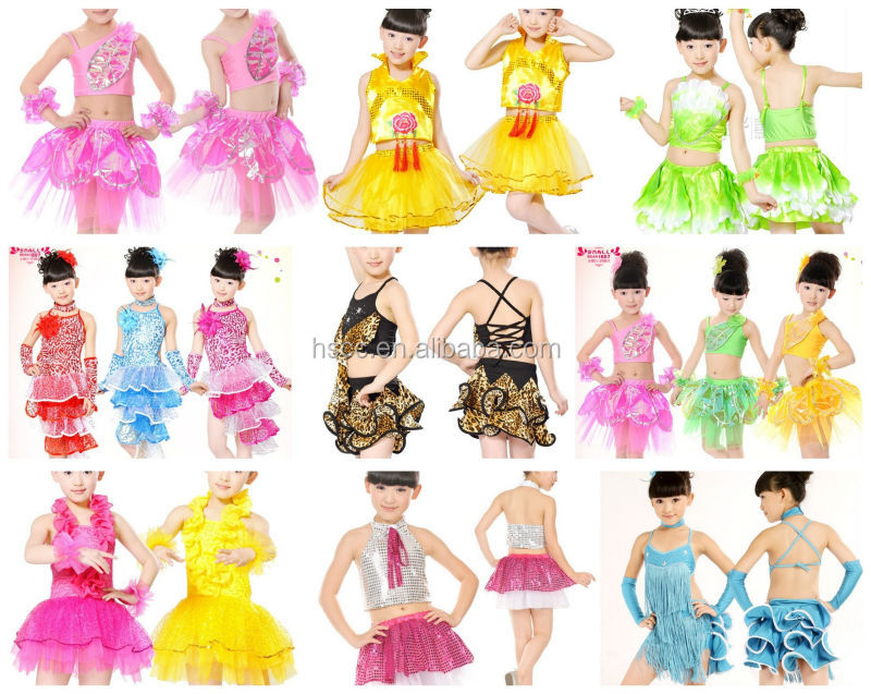 卸し売りセクシーなドレスのサプライヤーを踊る少女たち子供ファッションタッセル黄青ピンク子供サルサダンスラテンドレス問屋・仕入れ・卸・卸売り