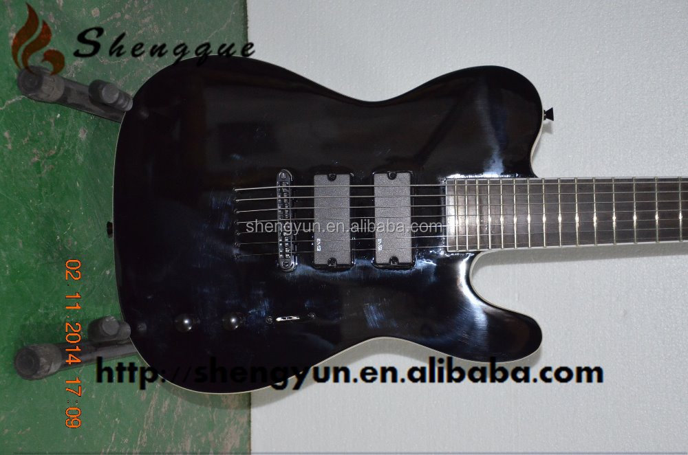 Shengque 7弦黒い エレキ ギター の インレイ仕入れ・メーカー・工場
