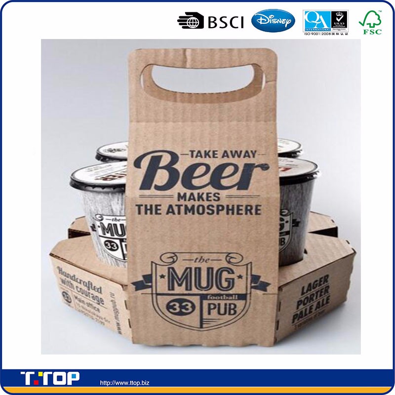 4 Pack Beer Holder Coffee Beer Take Away Buy 6 Pack Beer Holder,4