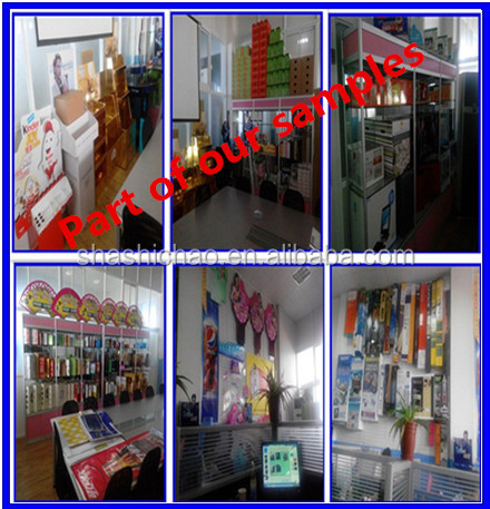 Paper floor display rack two sides cardboard shelf for chewing gum/chutty/cachou