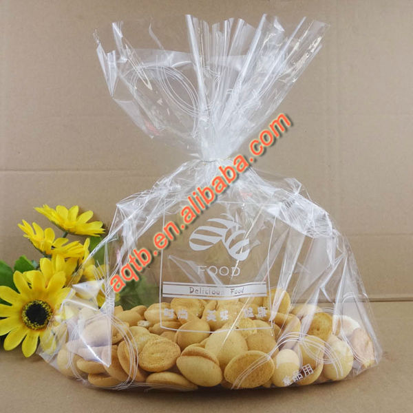 clear custom printed bopp printed bread bag