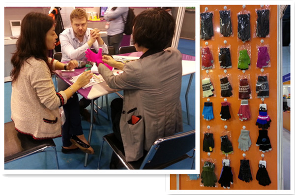 ウールファブリックさまざまな色ブルートゥース機能による冬の手袋問屋・仕入れ・卸・卸売り