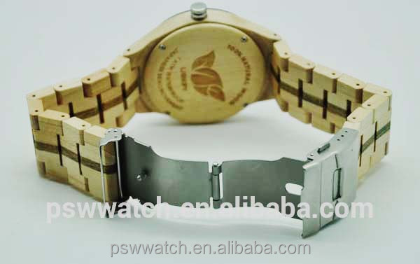 fresh Japan quartz wood bamboo watch