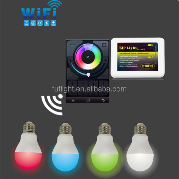 mi新製品。 wifiの光電球光ios・アンドロイドwifiの光電球マルチ制御wifiの光の色の変化電球仕入れ・メーカー・工場