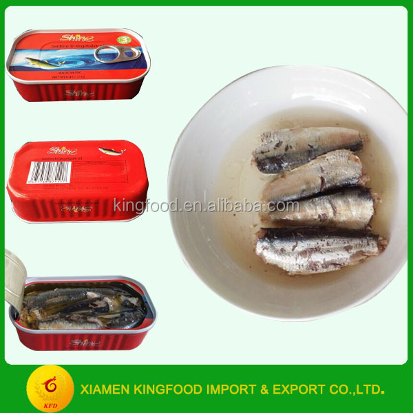 Wholesale Canned Sardine in oil from Morocco,China Kingfood Canned