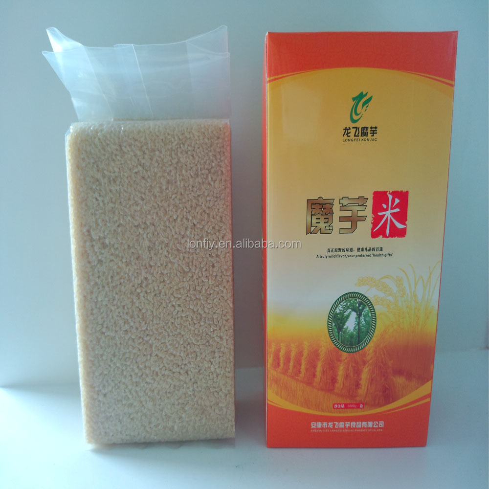 white konjac rice & shirataki rice