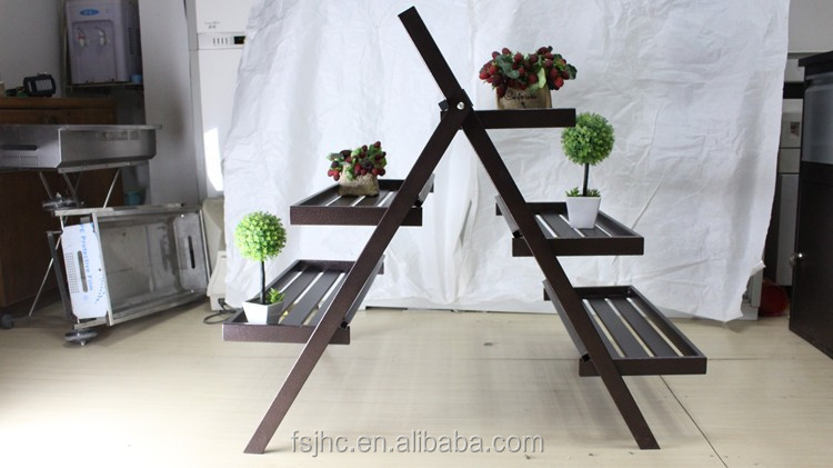 佛山jhc三層金属植木鉢スタンド/装飾花棚用ガーデン仕入れ・メーカー・工場