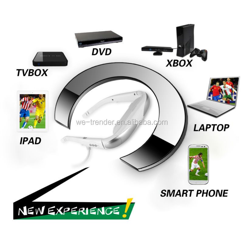 個人的なアイウェアcinema(wirelessビデオグラス/ビデオアイウェア/hmdhdmi入力を持つ個のための、 hdテレビボックス、 ブルーレイdvd、 ps4,wii、 xbo問屋・仕入れ・卸・卸売り
