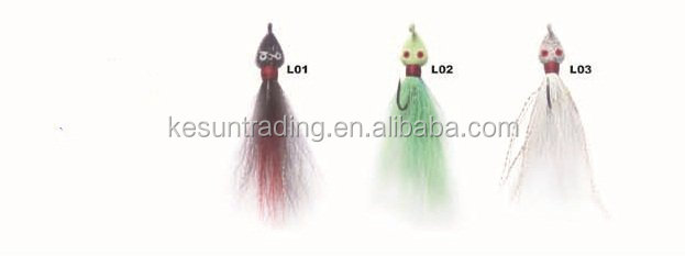 中国卸売高品質cff00210g-100gbucktailジグ釣りのルアーフック付き仕入れ・メーカー・工場