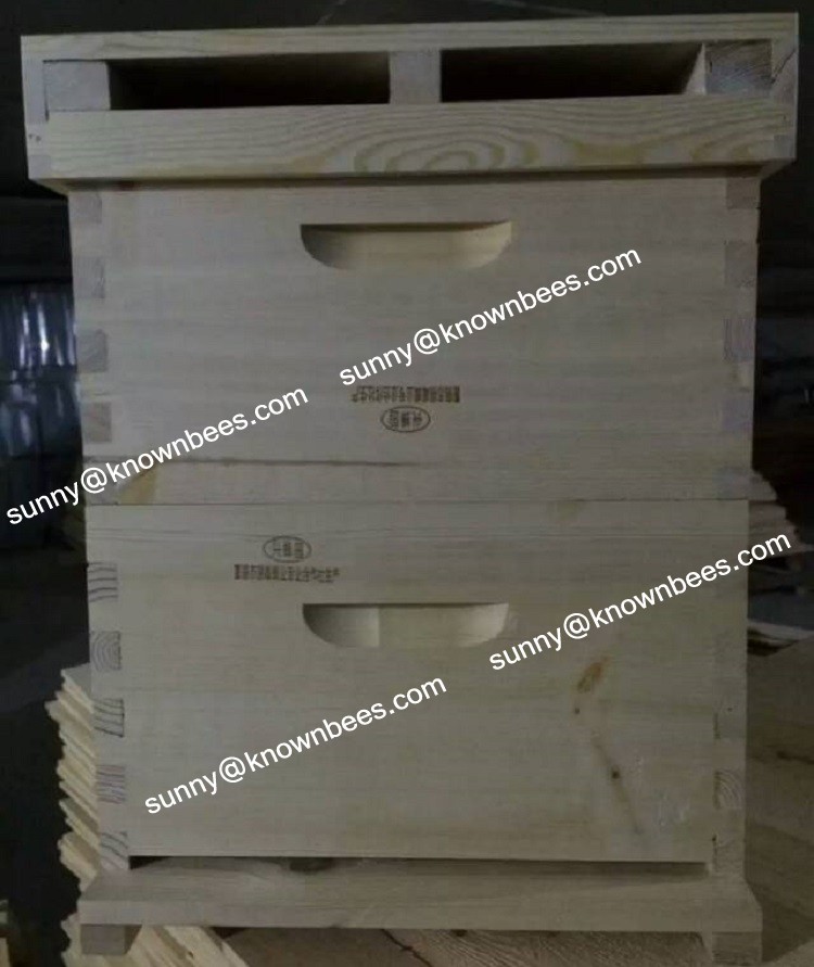 三層langstrothハイブモミ木製蜂の巣仕入れ・メーカー・工場