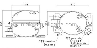 冷蔵庫用コンプレッサーr134qd35hg、 冷凍庫問屋・仕入れ・卸・卸売り