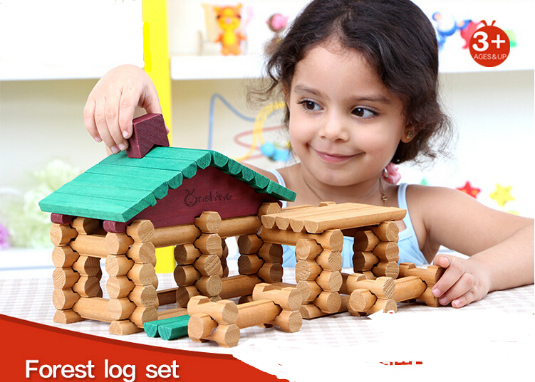 90 grano de cabaña bosque de madera de lincoln house niños ... Creativo cabaña Tela