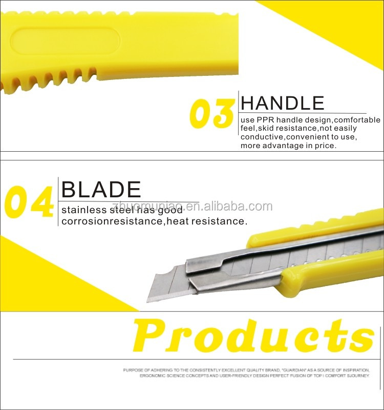 9mm Sliding Blade Cutter Knife Uses For Wholesale Home/outdoor/office