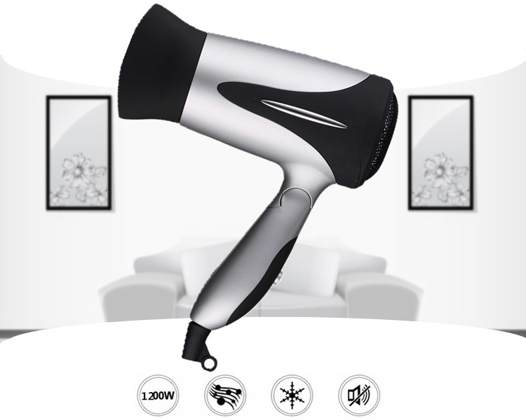 Travel 1200W 2 Speed Settings Mini household Foldable Hair Drier Manufactur hotel ionic hair dryer