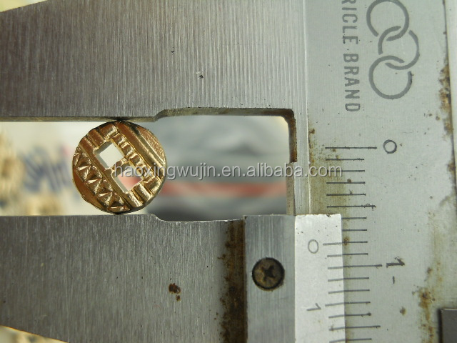 カスタムの服のボタン2- 穴金獅子中国で行われた金属製のボタン仕入れ・メーカー・工場