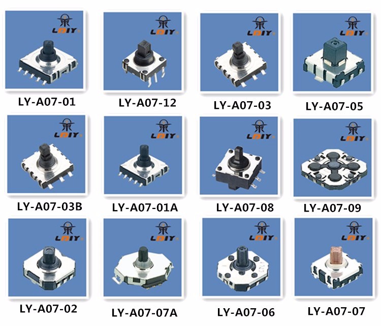 6*6マルチのfuctionスイッチ4方向rohs smdミニタクトスイッチLY-A07-05A仕入れ・メーカー・工場