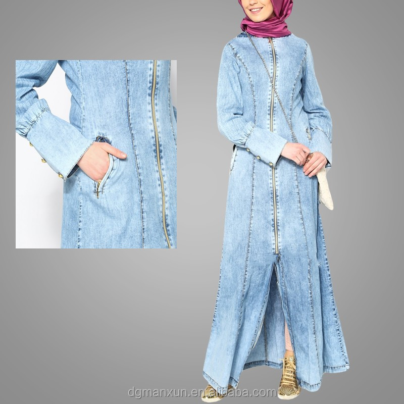 Denim burqa outlet design