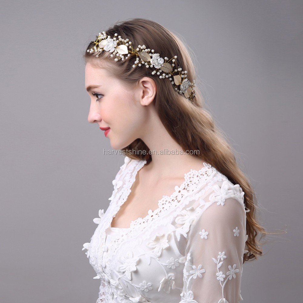 Unique perles de mariée cheveux accessoires, de mariage ...