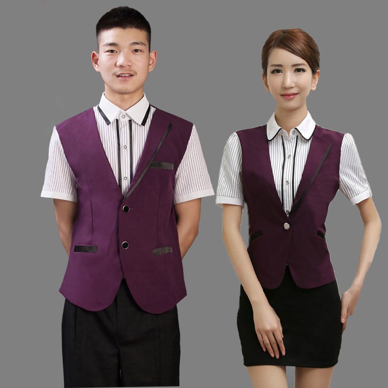 ホテルフロント均一/ホテル受付作業着/レセプション制服デザイン/制服レセプションスタッフ/ホテル制服仕入れ・メーカー・工場