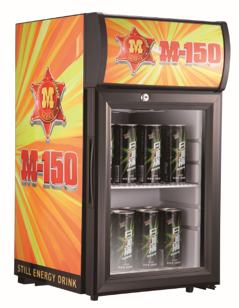 Countertop Locking Glass Door Beverage Refrigerator Display Cooler