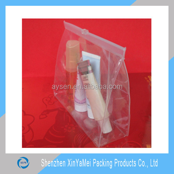 PVC ziplock bags with gusset