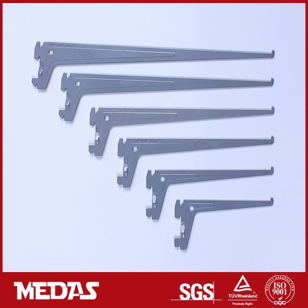 Adjustable Storage Metal Shelving Brackets Single Slot Shelf Brackets