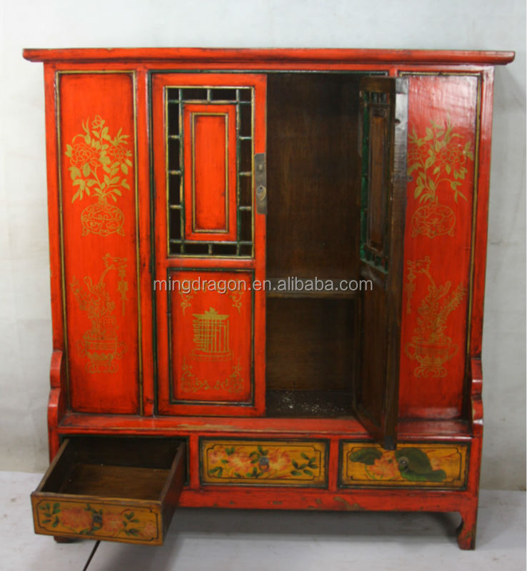 Asian Antiques Vintage Hand Painted Console Cabinet Buy Hand