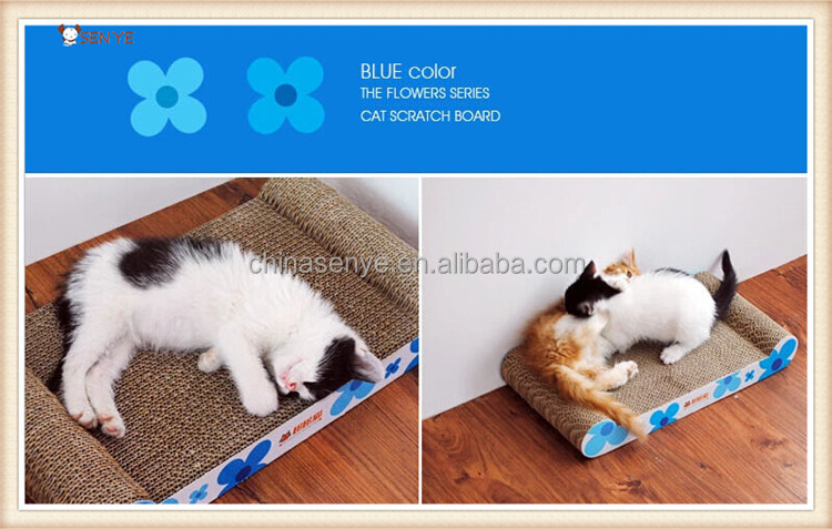 骨形のヒマワリの猫スクラッチボード段ボール猫おもちゃ仕入れ・メーカー・工場