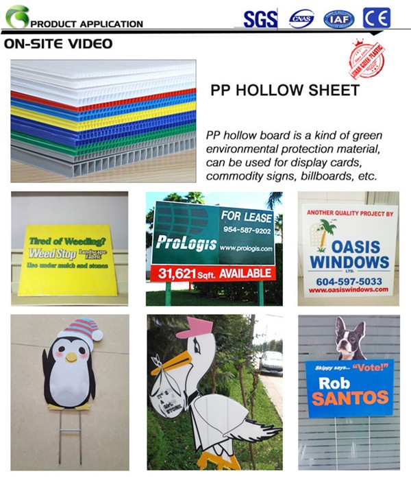 Ecofriendly Corrugated Plastic Advertisement Board Poster Board Buy