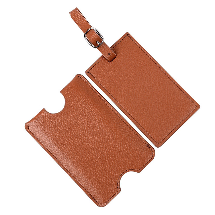 Genuine Cowhide Leather/pu Faux Leather Travelling Luggage Tags