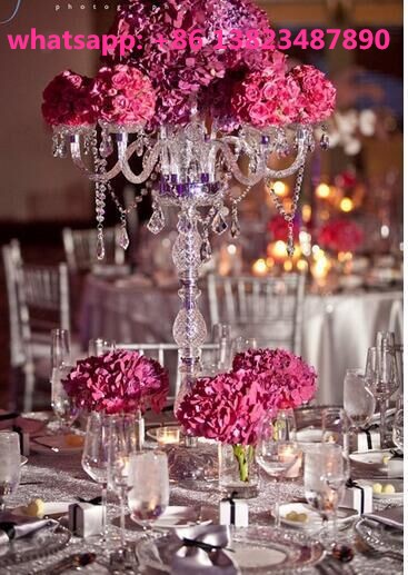 Centros de mesa candelabros altos wedding, candelabros de cristal ... Wedding Candelabros diseño