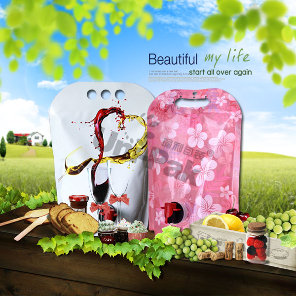 Portable Pouch for Red Wine