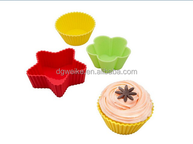 Colorful Silicone Cup Bakeware for cake decorating