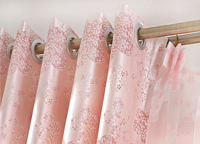 Nuevo diseño chicas último cuarto cortina 2016, tul rosa jacquard ...
