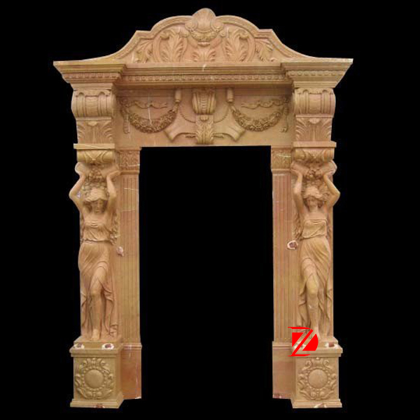 Hand Carved Marble Door Frame Design With Lady Carving Buy