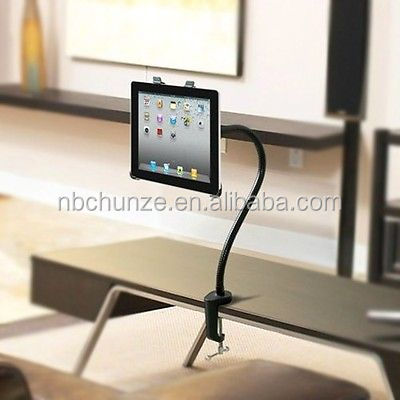 中国卸売のalibabaホット製品2014年新しいフル回転ガチョウ- 首のタブレットpcアンドロイドスマートフォン用ホルダースタンドとコンピュータ問屋・仕入れ・卸・卸売り