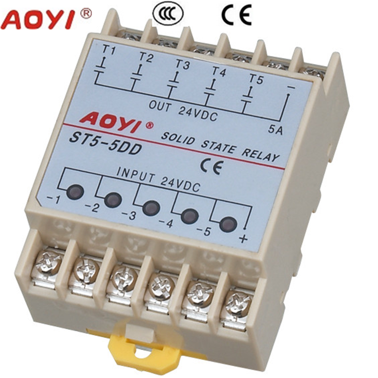Aoyi 5dd 5 Channel Din Rail Ssr Five Input 24vdc Solid State Relay(over