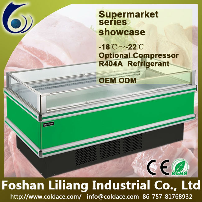 ビッグ寿司ディスプレイ冷蔵庫オープンショーケース冷凍用販売仕入れ・メーカー・工場