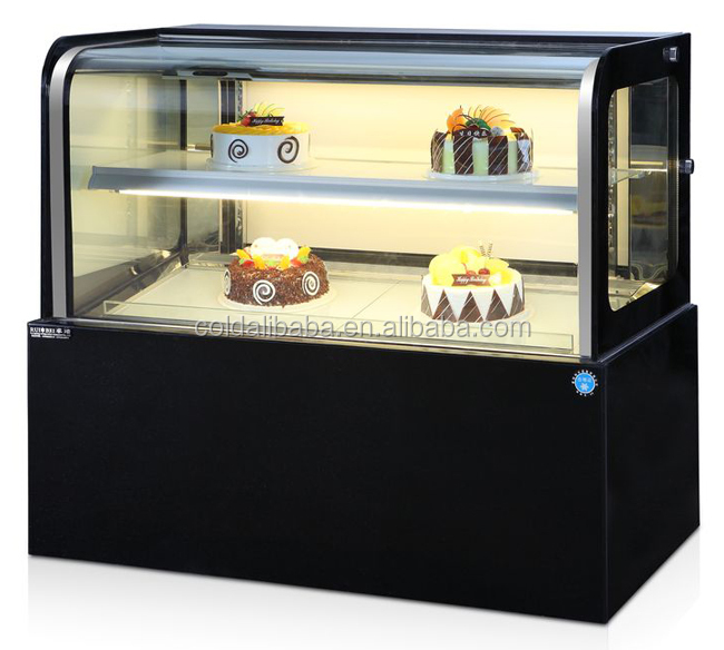 のフロントガラスのドアのケーキのショーケースカウンター冷たいデリ/重力コイル冷却システムディスプレイケース仕入れ・メーカー・工場