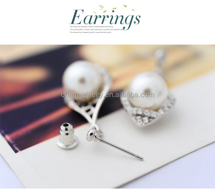 人気のホットイヤリング最新のデザインのスタイリッシュでエレガントなドロップ真珠のイヤリングファッションジュエリーep031ヨーロッパ問屋・仕入れ・卸・卸売り