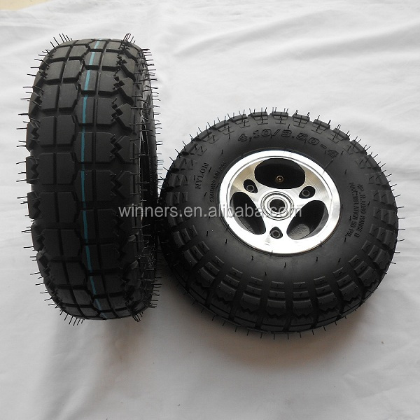 4.10/3.504 10 Inch Pneumatic Alloy Rim Wheel/trolley Air Wheel Buy