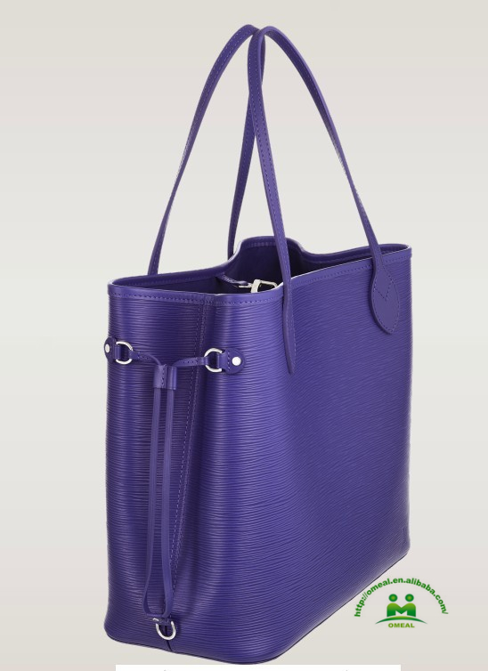 ハイエンドの品質エピ紫革のハンドバッグファッション女性ハンドバッグのドロップシップペイパル仕入れ・メーカー・工場